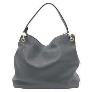 Gucci shoulder bag GG black leather Interlocking hobo handbag Soho